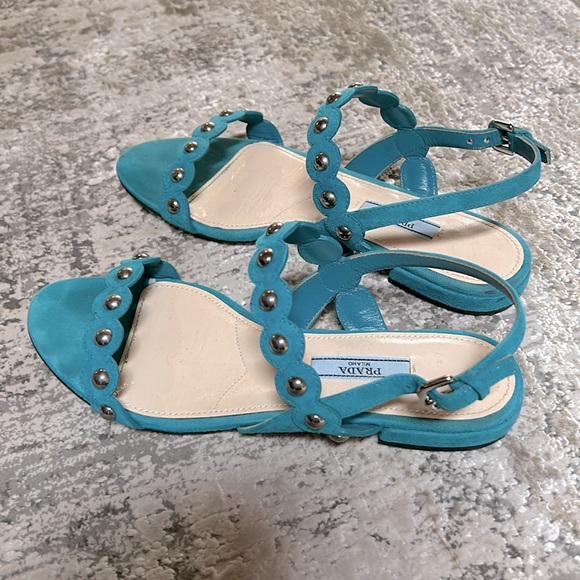 Prada Suede Sandals Size 36.5 - Picture 1 of 4